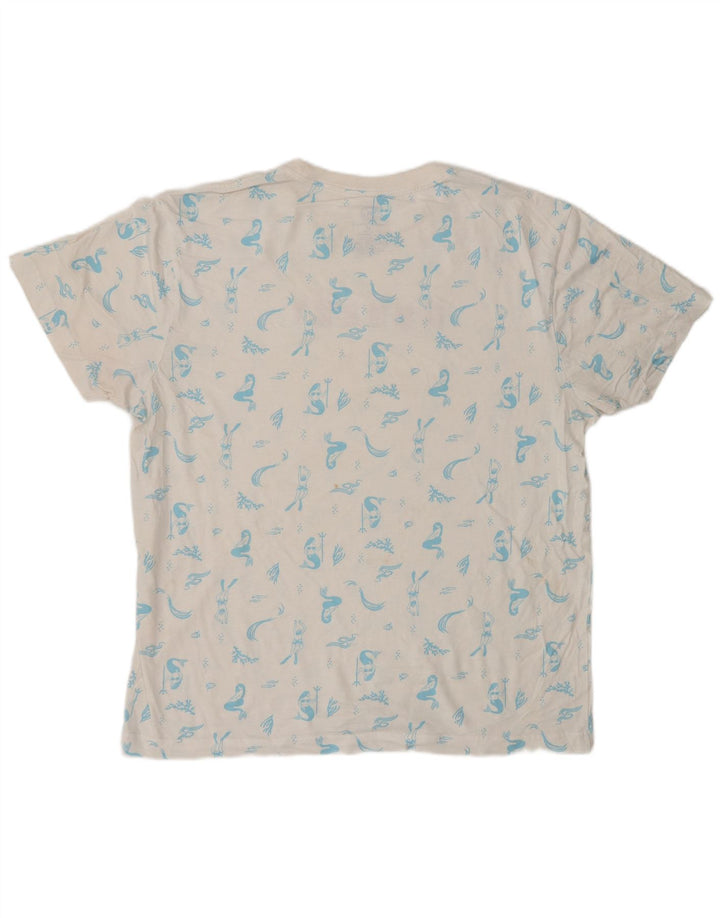 HURLEY T-Shirt Graphique Homme Blanc Moyen Coton