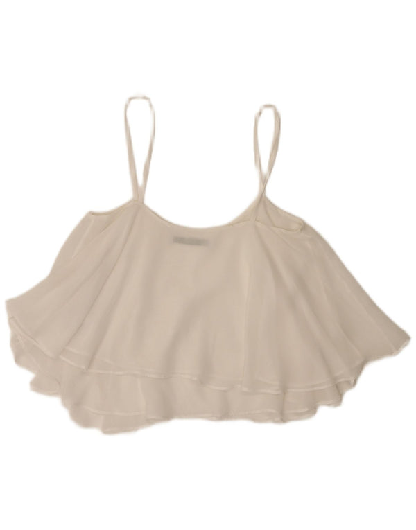 Zara Femme Trafaluc Cami Top UK 6 XS Blanc
