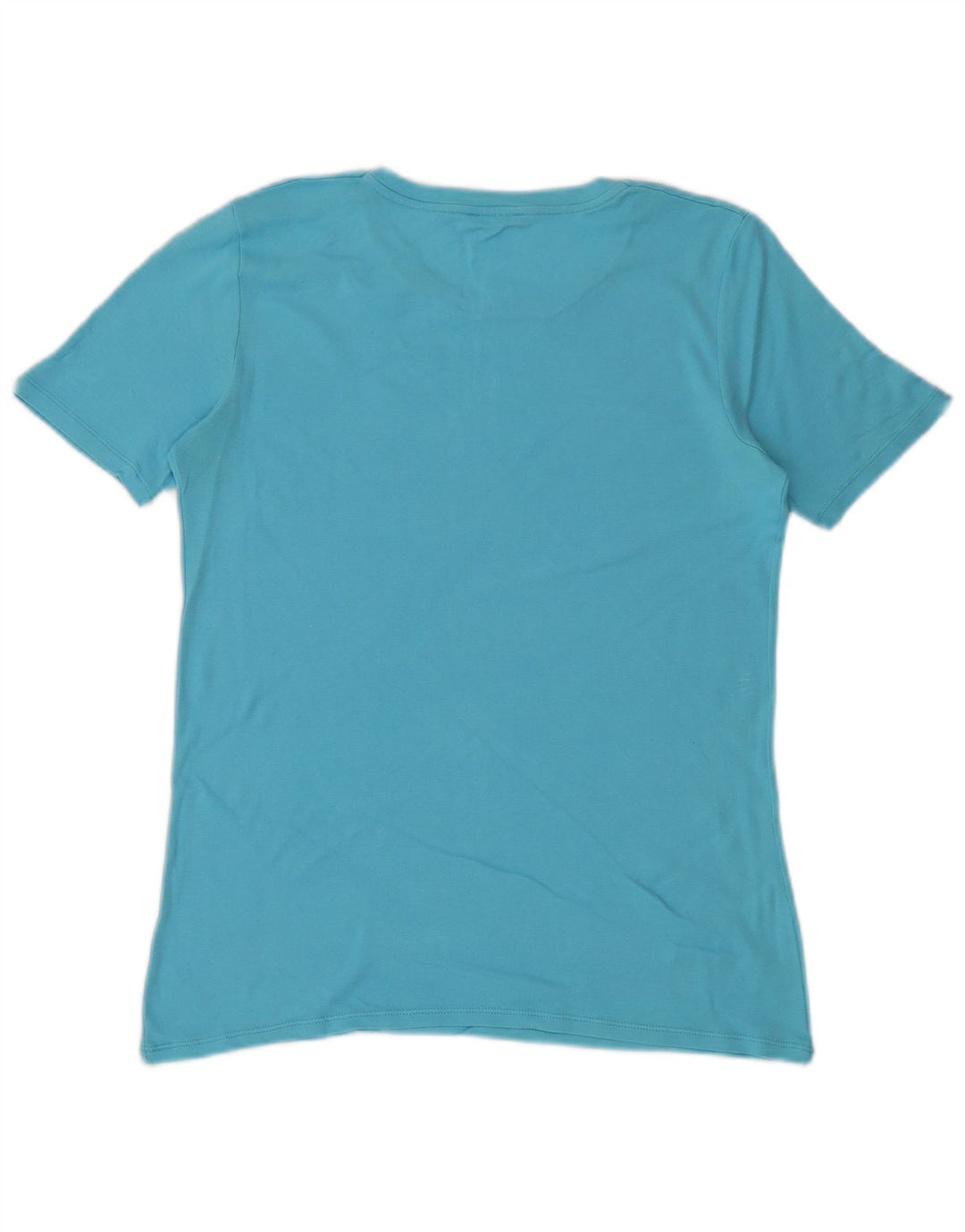 Benetton T-Shirt Graphique Femme UK 14 Bleu Moyen