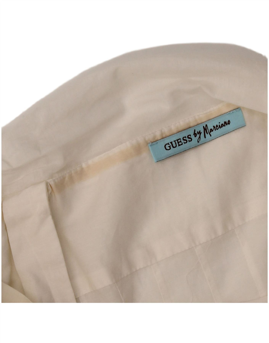 GUESS BY MARCIANO Chemisier court sans manches pour femme UK 8 Small Blanc