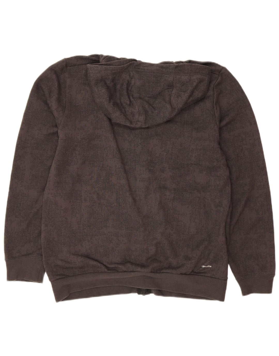 Adidas Pull à capuche zippé graphique pour garçon 13-14 ans Gris Polyester
