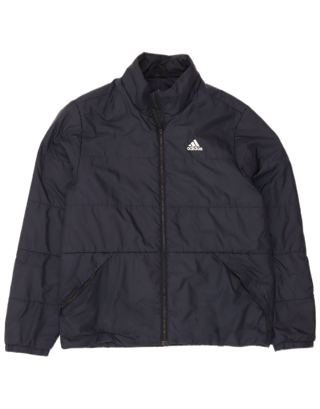 Adidas Veste rembourrée pour homme UK 38 Bleu marine moyen Polyester