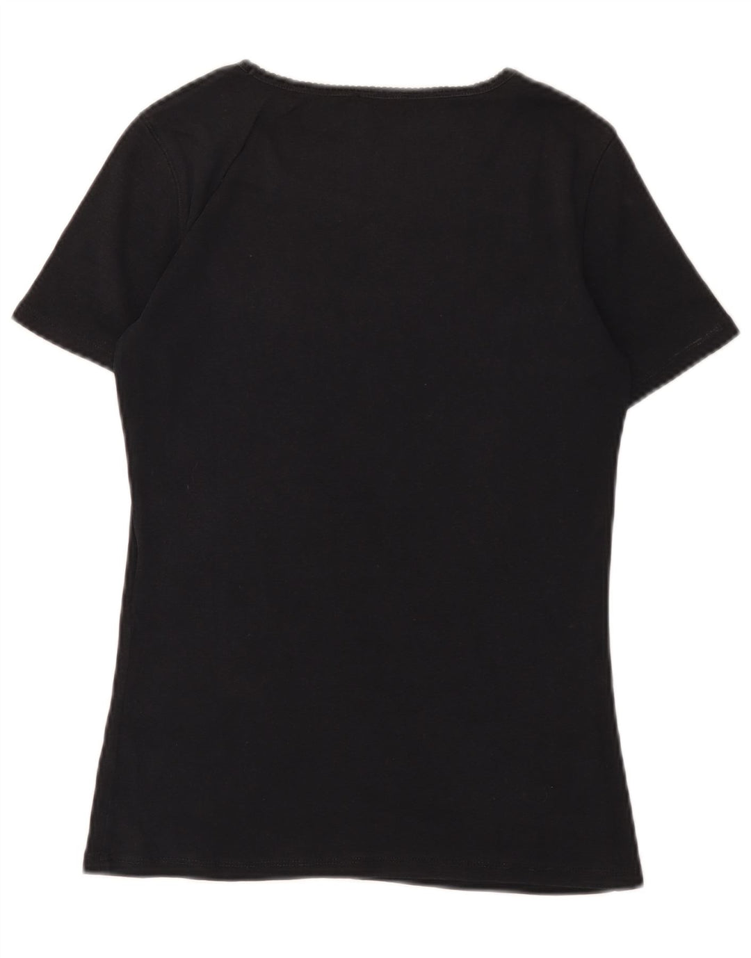 MAX & CO. T-shirt graphique pour femme UK 12, coton noir moyen