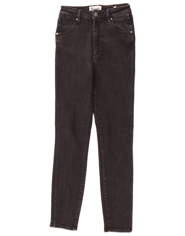 Wrangler Jean skinny taille haute pour femme US 8 Medium W24 L28 Noir Coton