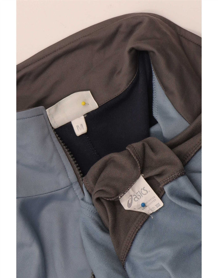 Asics Veste de Survêtement Regular Fit Homme Bleu Moyen Colorblock Sports