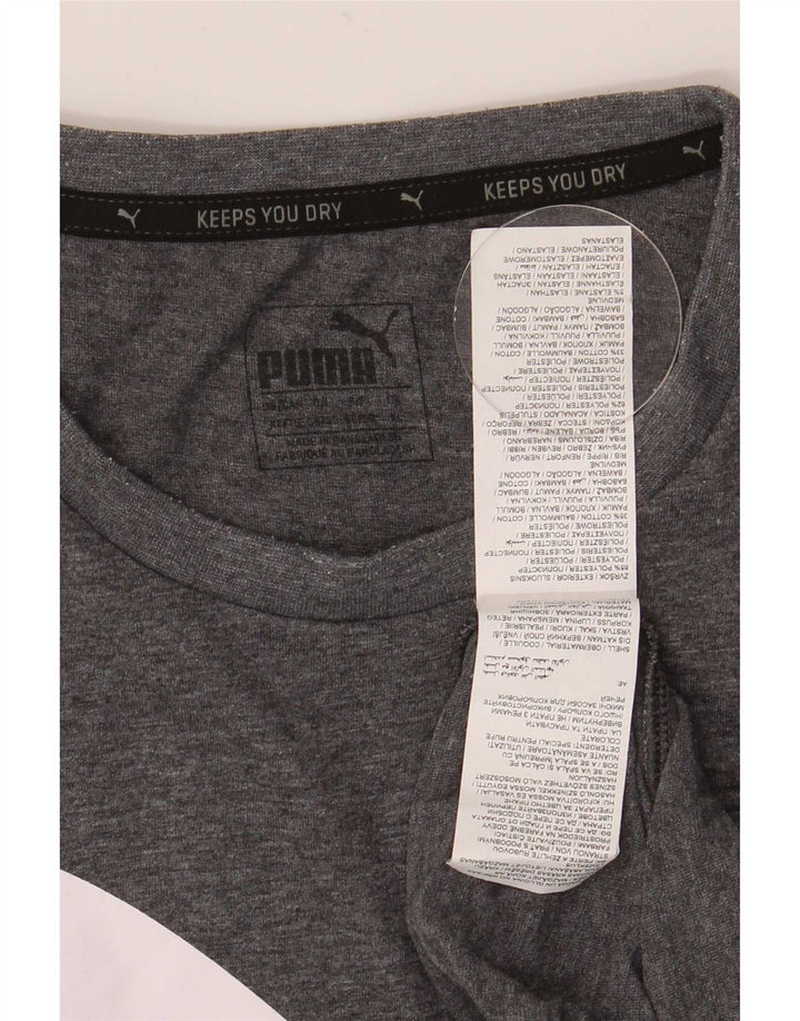 Puma T-Shirt Graphique Homme XL Gris Polyester