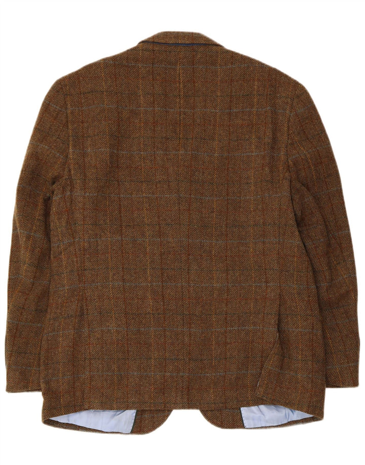 Marks & Spencer Veste blazer à 2 boutons pour homme UK 42 XL Marron à carreaux