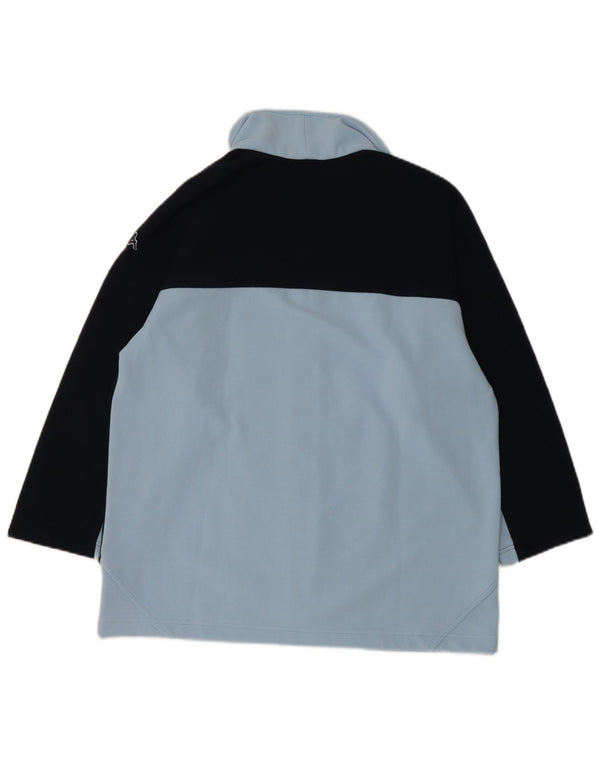 Kappa Veste de survêtement à manches 3/4 pour femme UK 18 XL Bleu Colorblock