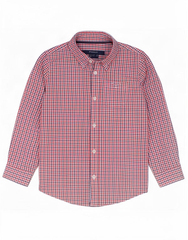 Gant Chemise bébé garçon 3-6 mois Rouge Vichy Coton