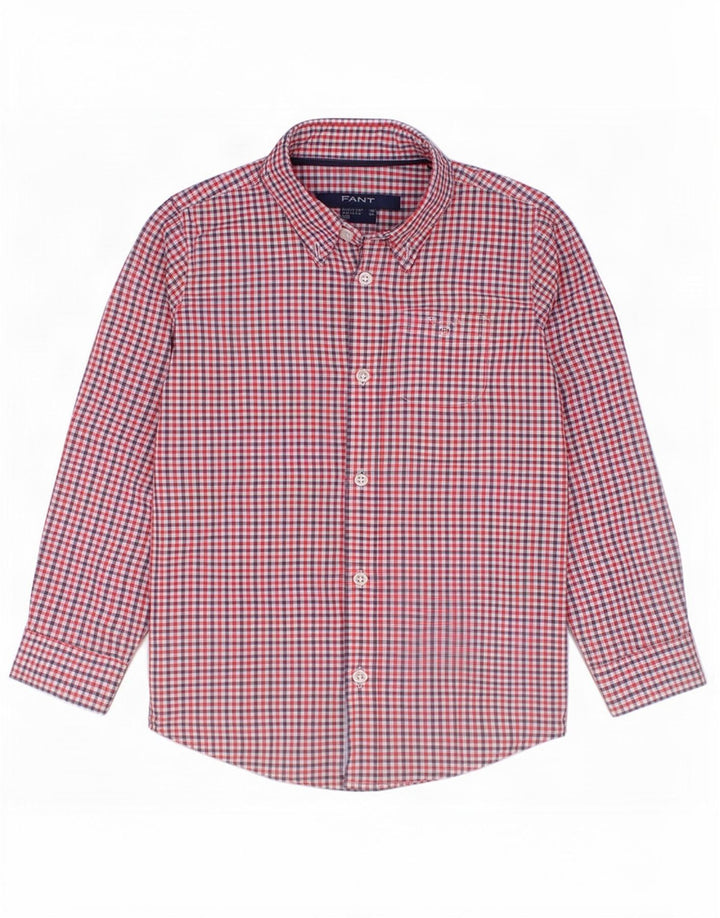 Gant Chemise bébé garçon 3-6 mois Rouge Vichy Coton