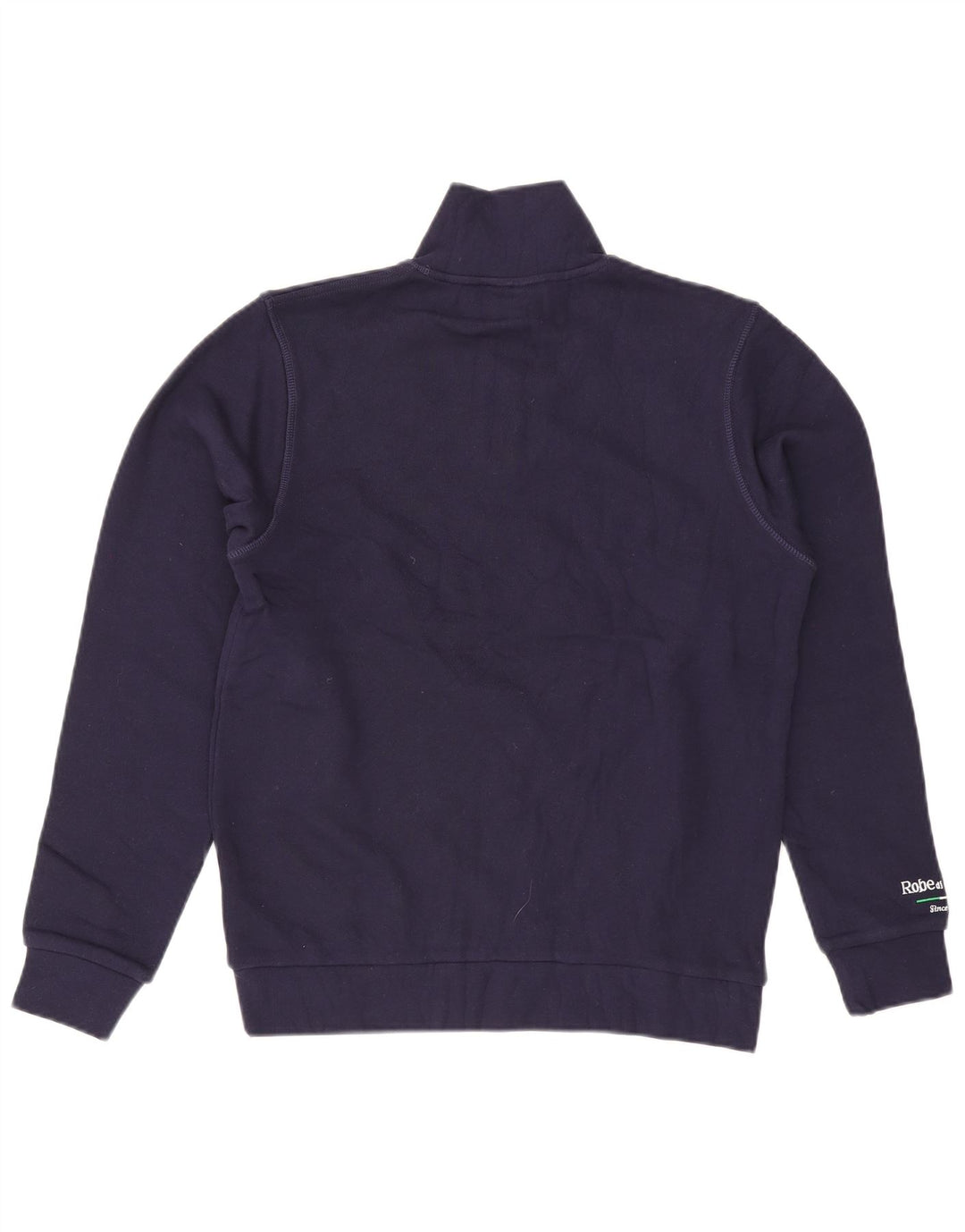 Kappa Sweat-Shirt Graphique à Col Zippé Homme Bleu Marine Moyen Coton