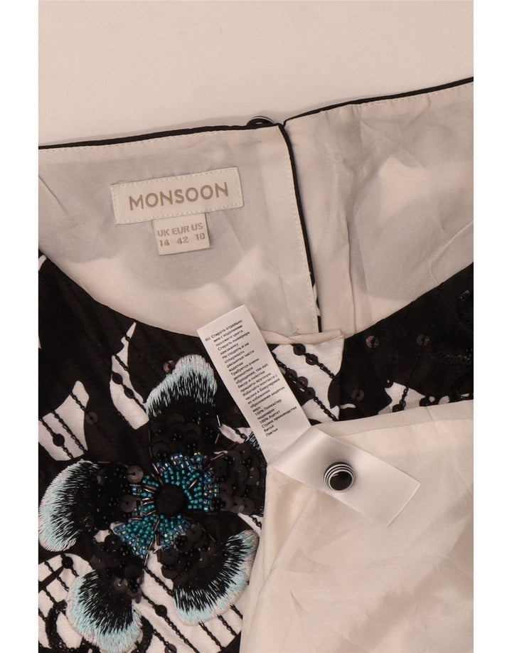 Monsoon Robe fourreau sans manches pour femme UK 44 Medium Multicolore Floral