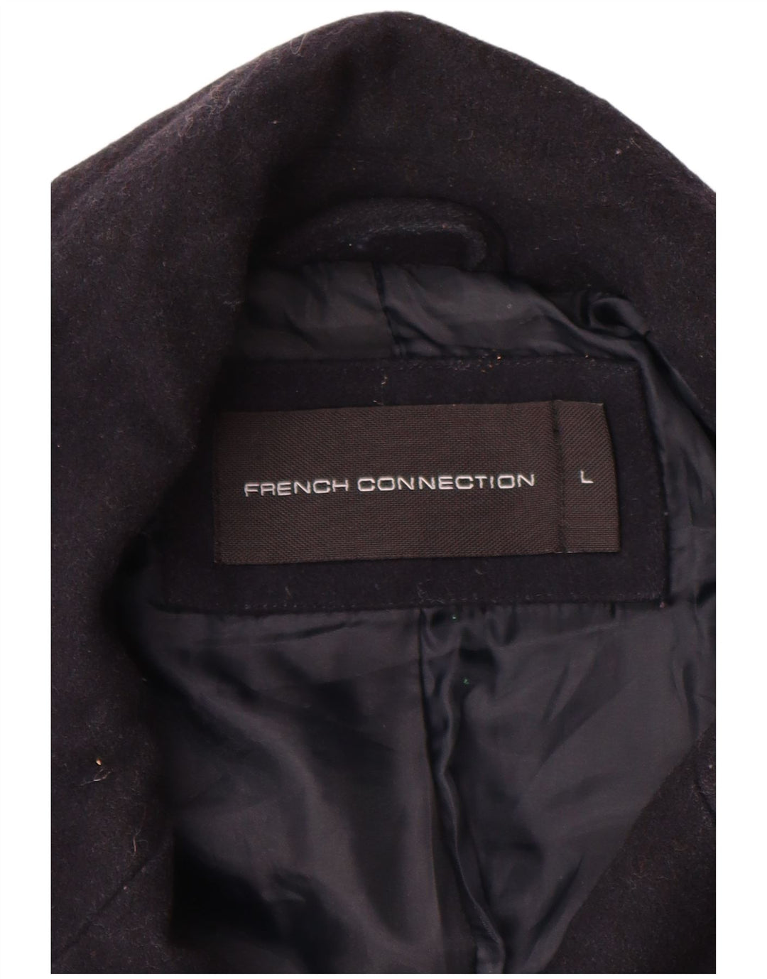 FRENCH CONNECTION Manteau croisé pour homme UK 40 Large Bleu marine