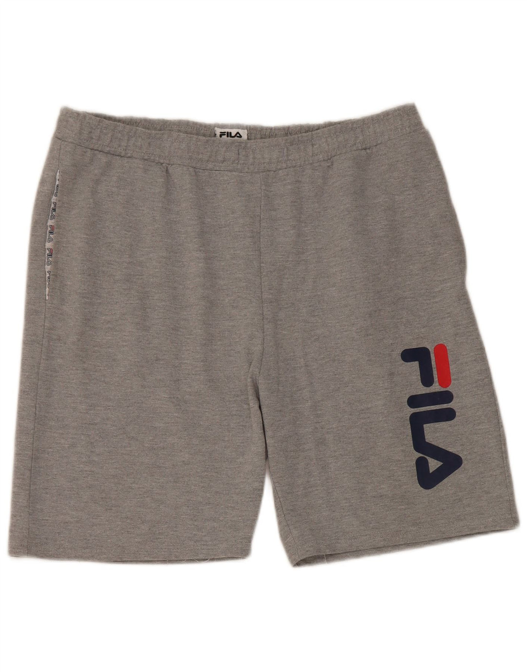 Fila Short de Sport Graphique Homme Gris Coton Large