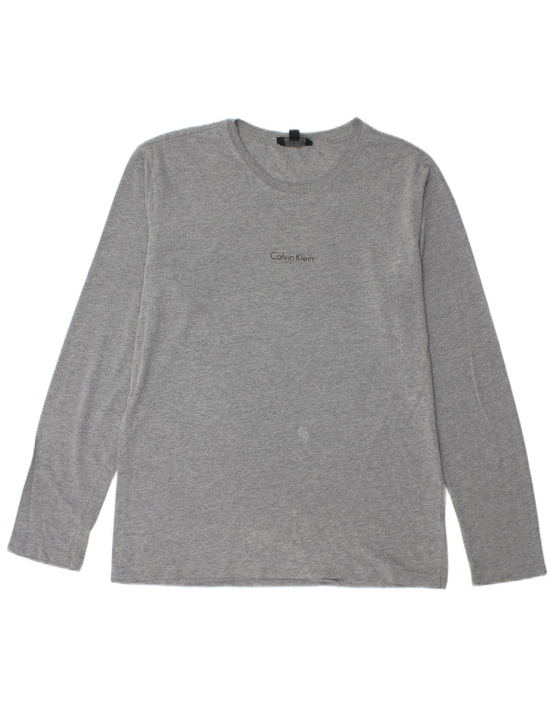 Calvin Klein Haut à Manches Longues Homme Gris Moyen Moucheté