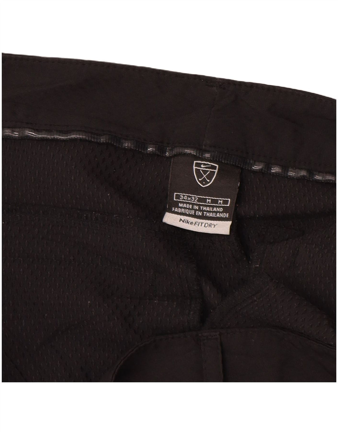 NIKE Pantalon décontracté droit pour homme W34 L32 Noir Polyester