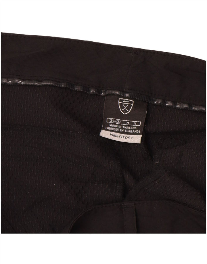 NIKE Pantalon décontracté droit pour homme W34 L32 Noir Polyester