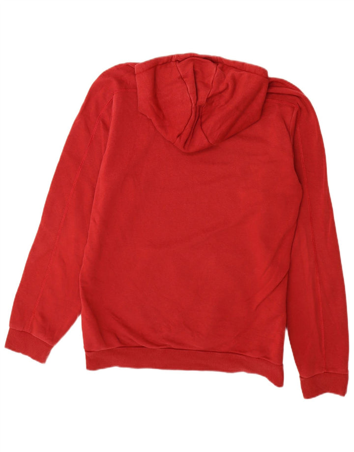 Adidas Pull à capuche graphique pour homme en coton rouge moyen