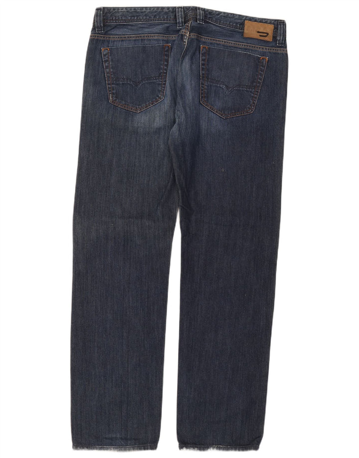 Diesel Jean Droit Viker Homme W38 L34 Bleu Coton