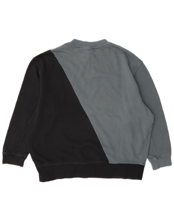 Adidas Sweat-shirt graphique pour femme UK 10 Petit Gris Colorblock