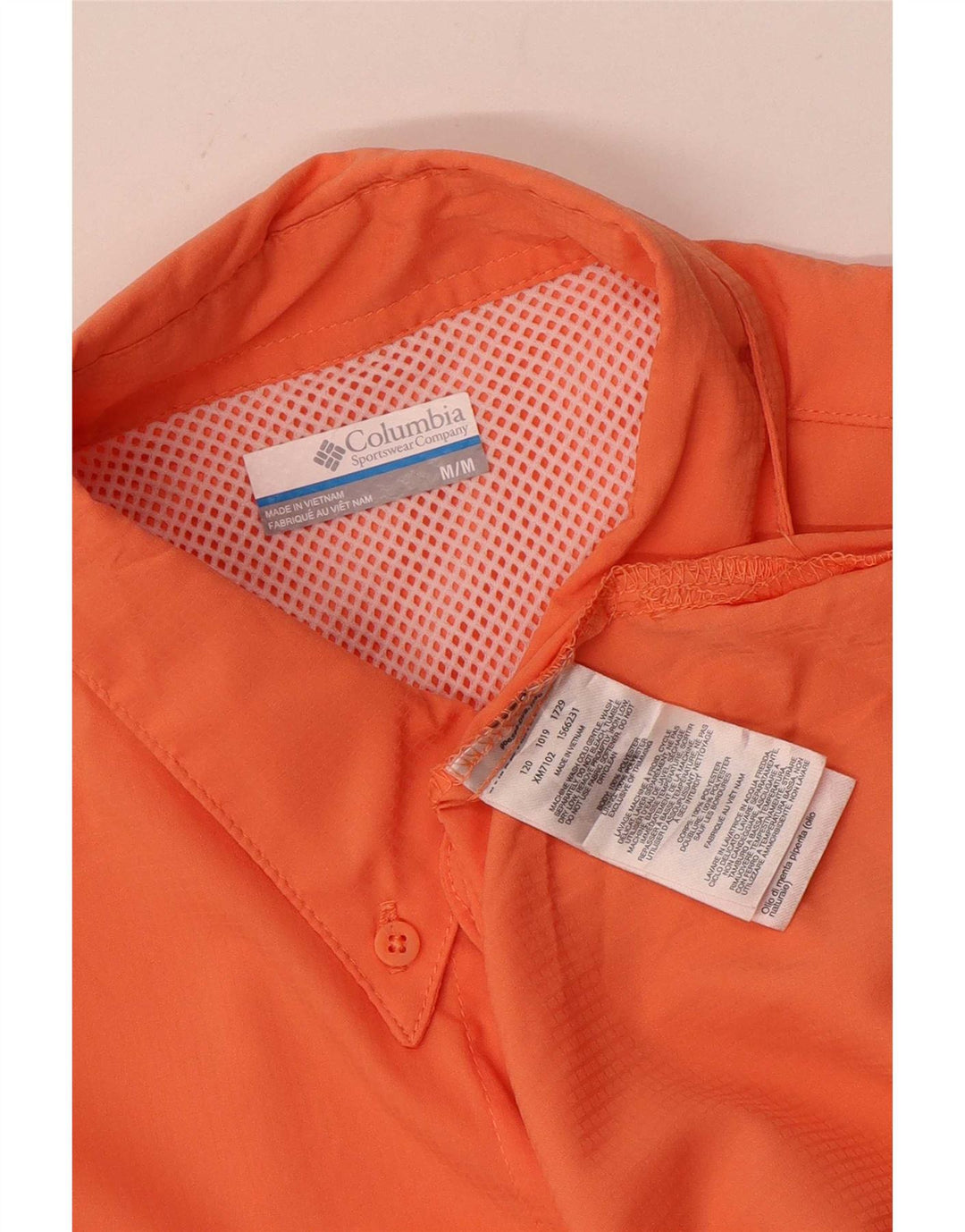 Columbia Chemise Homme Orange Moyen Polyester