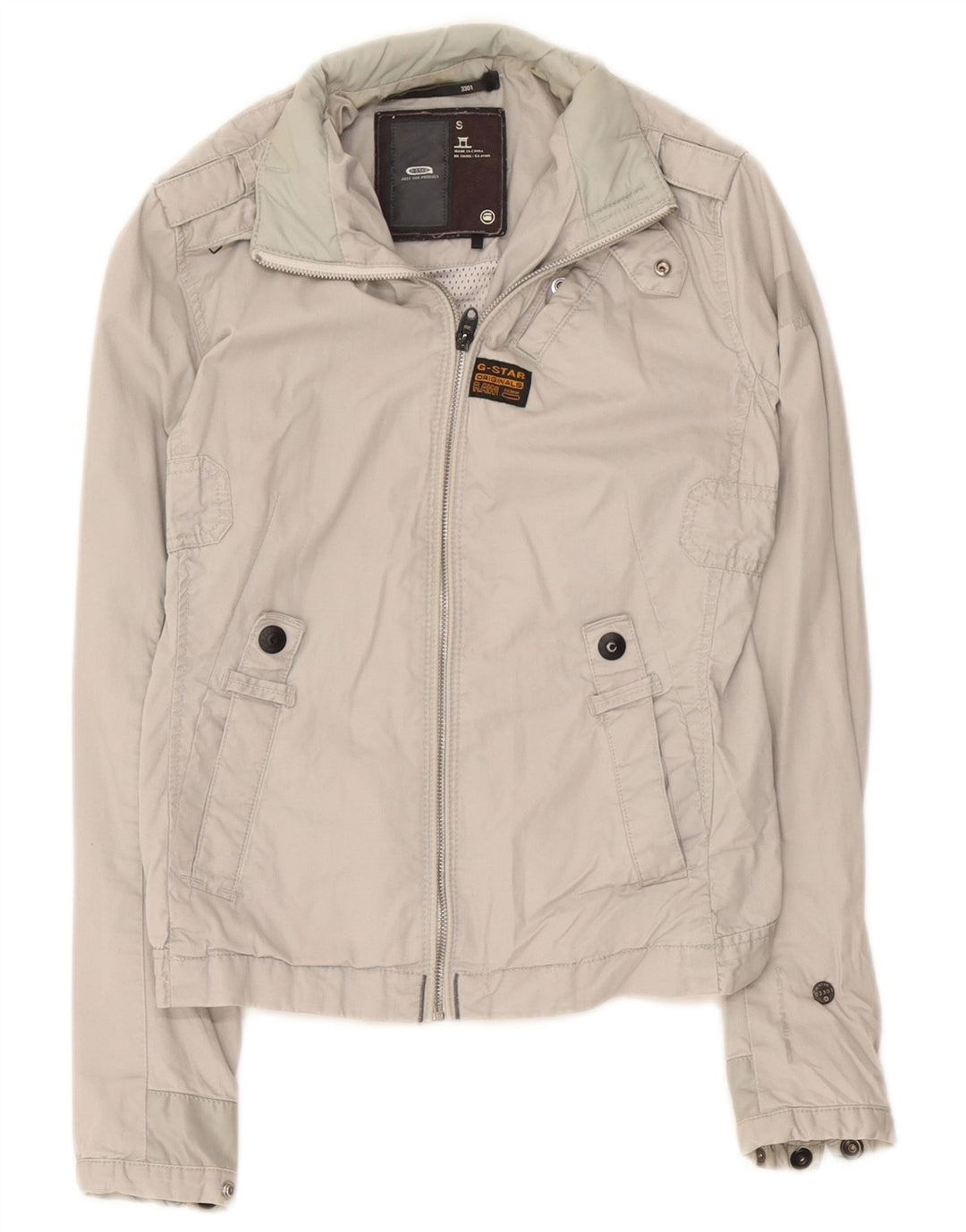 G-Star Veste militaire pour femme UK 10 Small Gris Coton