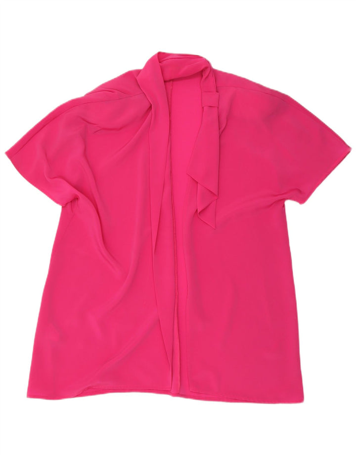 vintage Femme Longline Manches Courtes Blazer Veste IT 43 Rose Moyen