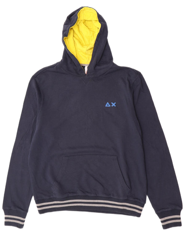 Sun68 Pull à capuche pour homme 2XL en coton bleu marine