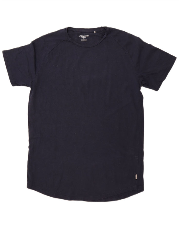 JACK & JONES T-Shirt Homme Bleu Marine Moyen Coton