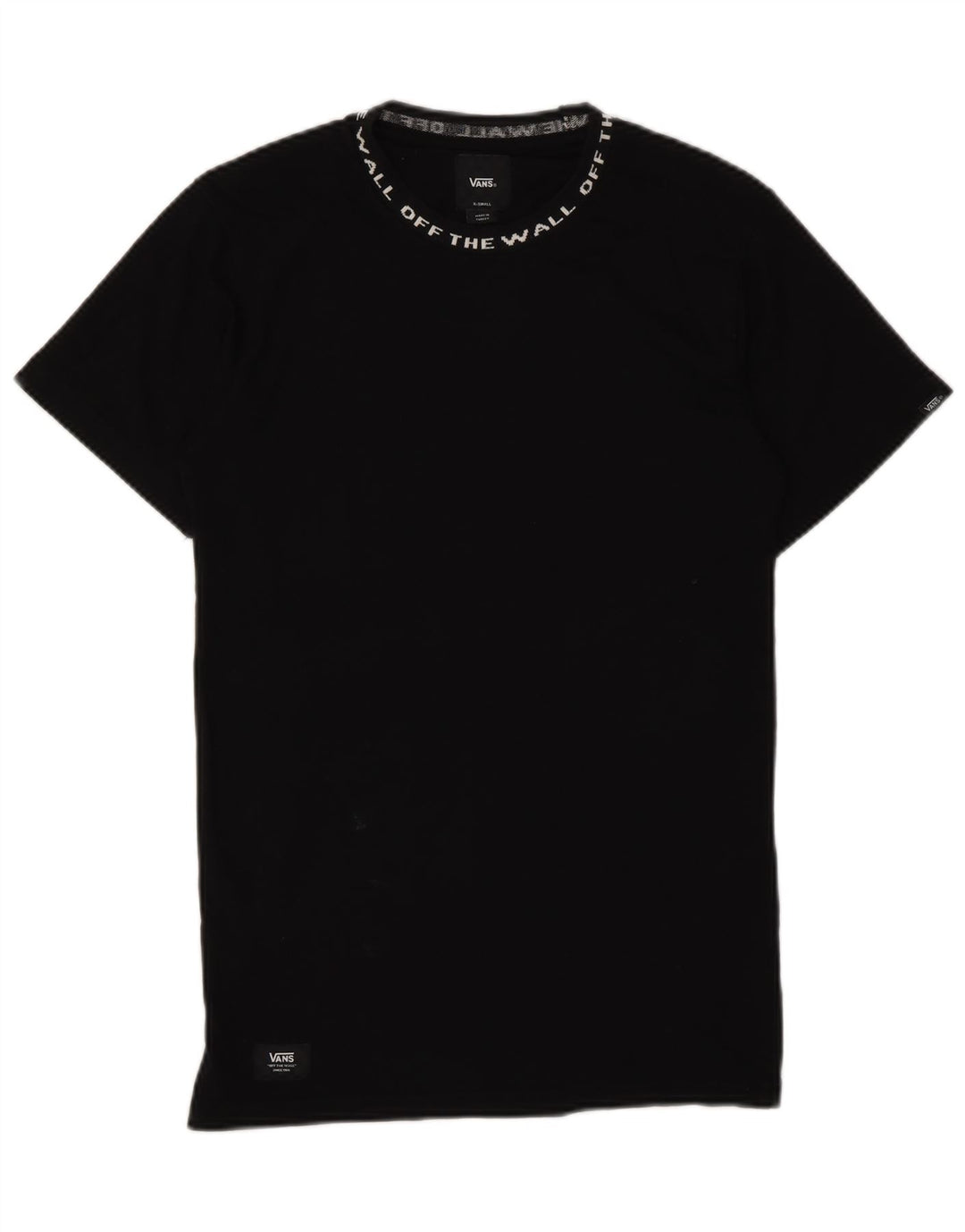 Vans Mens Graphic T-Shirt Top XS Noir Coton
