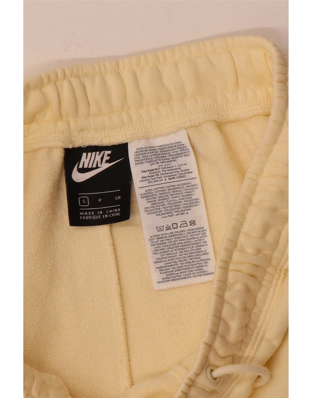 Nike Pantalon de survêtement cargo pour homme en coton jaune Taille S