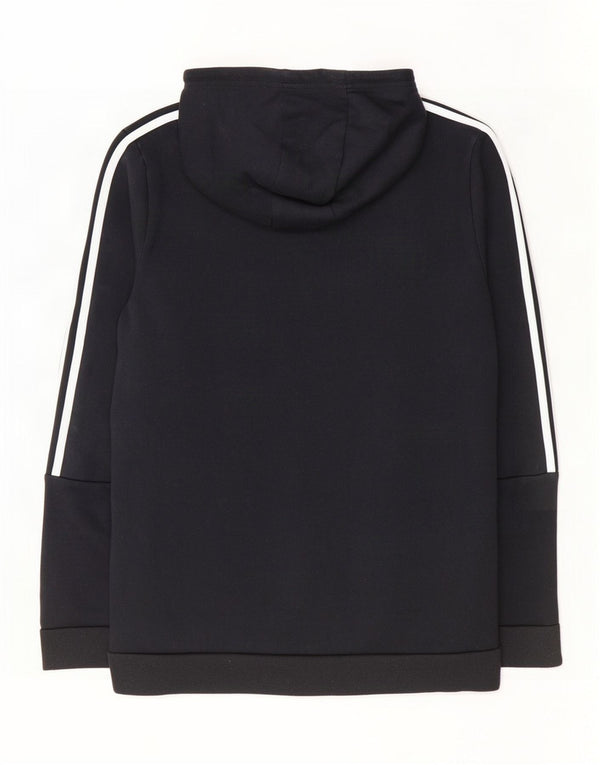 Adidas Pull à capuche pour femme UK 16/18 Grand Noir Colorblock Coton