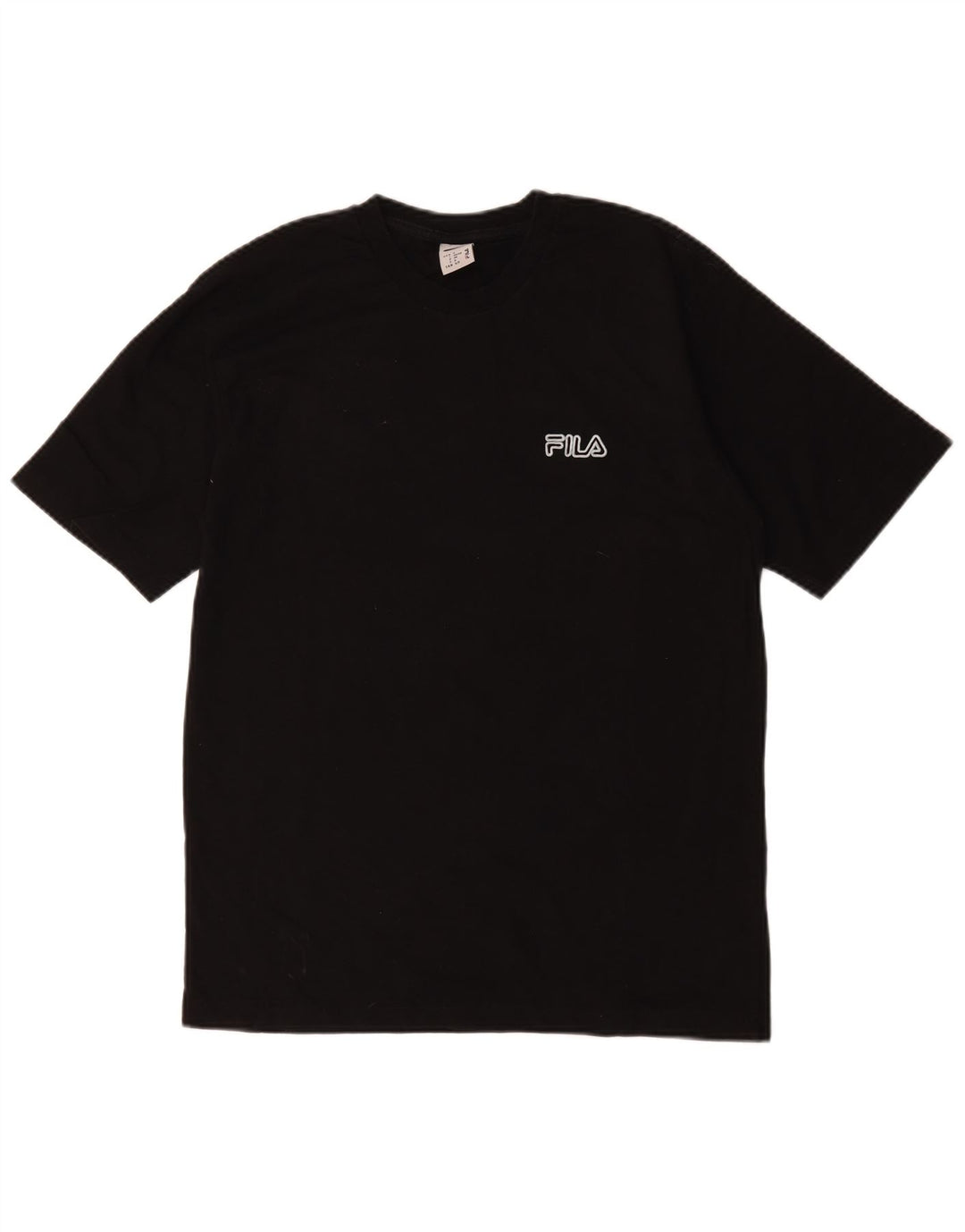 Fila T-Shirt Homme Haut Petit Noir Coton