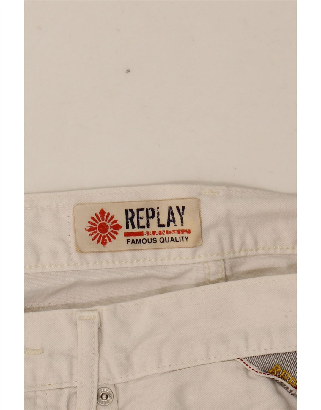 Replay Jean Slim Femme W30 L34 Blanc