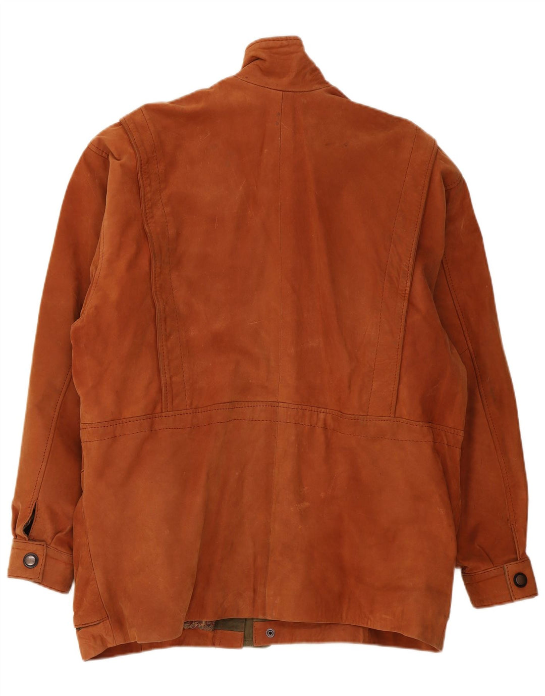 veste en cuir homme vintage UK 42 XL Brown Colourblock