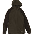 ADIDAS Mens Zip Hoodie Sweater Small Green Colourblock Polyester Vintage Adidas and Second-Hand Adidas from Messina Hembry 
