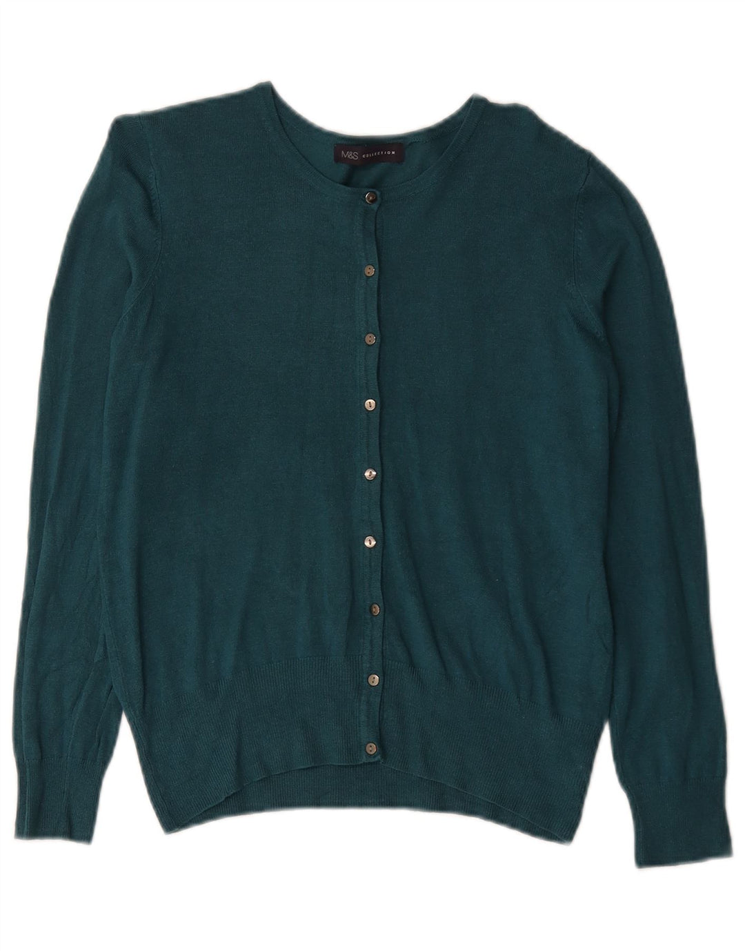 Marks & Spencer Cardigan pour femme en viscose turquoise moyen UK 12