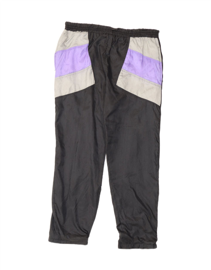 Pantalon de survêtement vintage pour homme Joggers Medium Black Colourblock Polyamide
