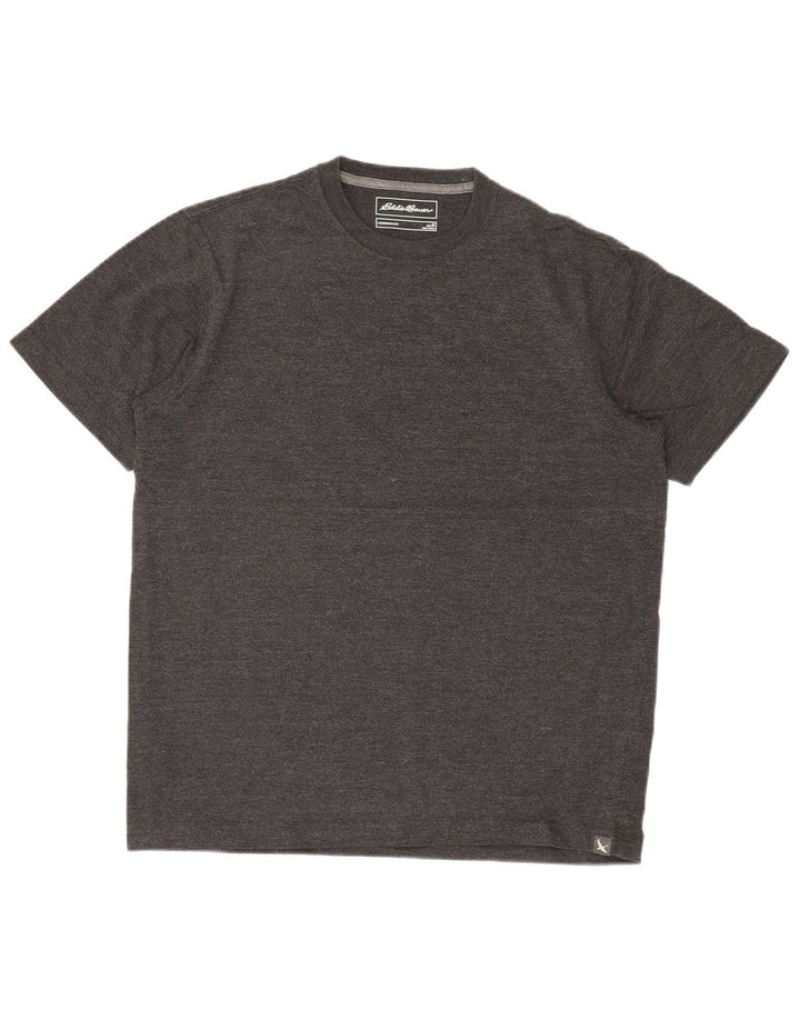 EDDIE BAUER T-Shirt Homme Gris Moyen Moucheté Coton