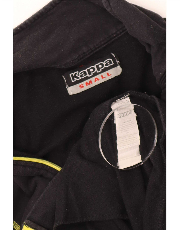 Kappa Veste de survêtement pour homme Small Black Cotton