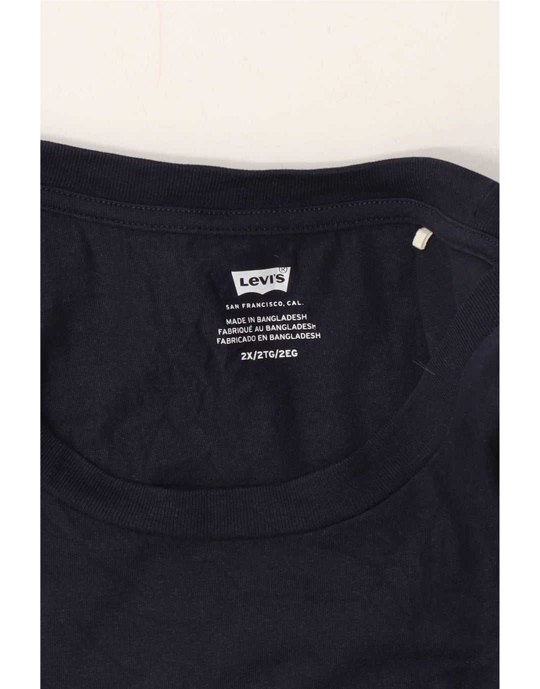 Levi's T-Shirt Graphique Homme 2XL Bleu Marine