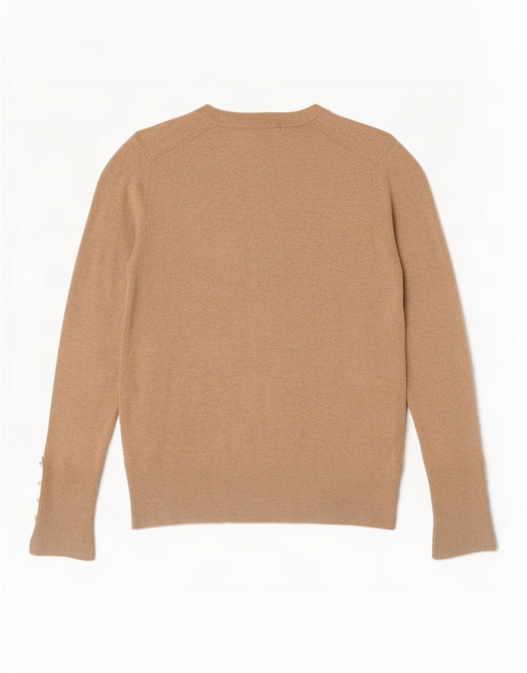 Zara Pull à col rond pour femme UK 12 Beige moyen