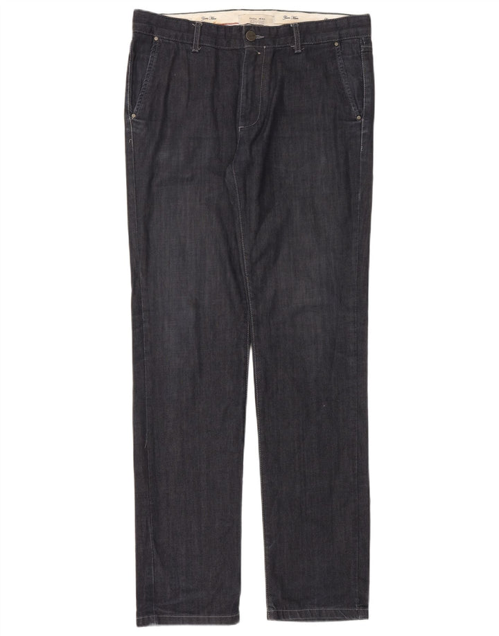 Zara Jean droit pour homme EU 40 Medium W31 L34 Bleu marine