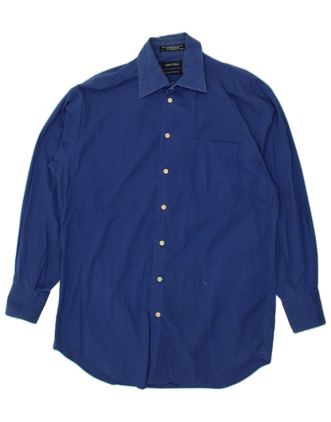NAUTICA Mens Shirt Size 15 Medium Blue Vintage Nautica and Second-Hand Nautica from Messina Hembry 