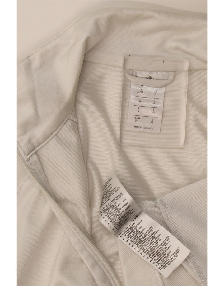 Adidas Veste de survêtement pour homme UK 36/38 Petit Blanc Polyester