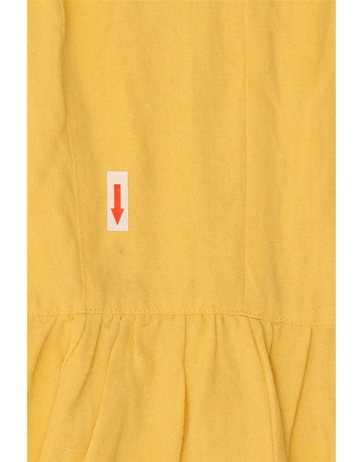 Roccobarocco Robe trapèze pour femme UK 10 Petit Jaune