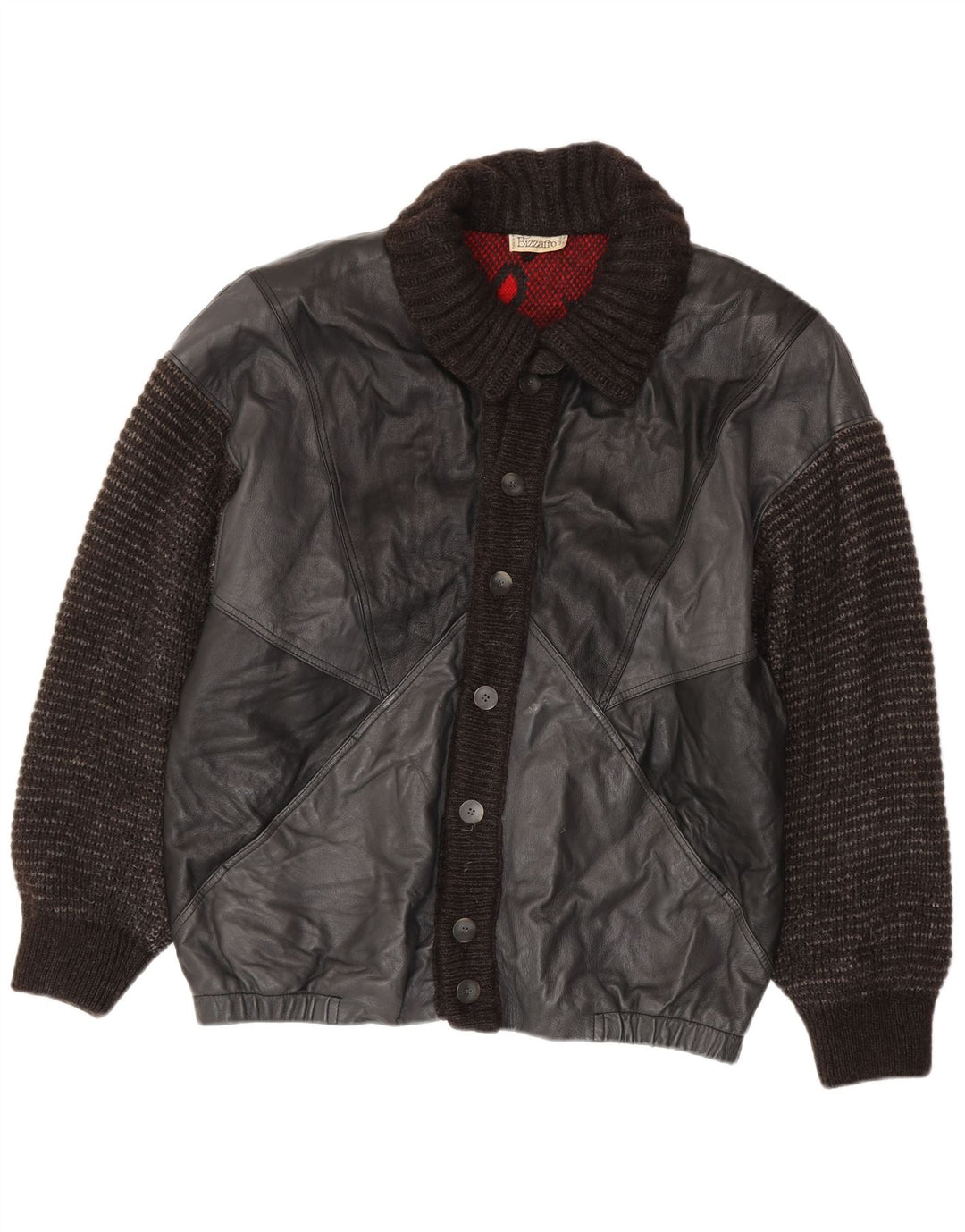 Bizzarro Veste en cuir pour homme UK 40 Large Noir
