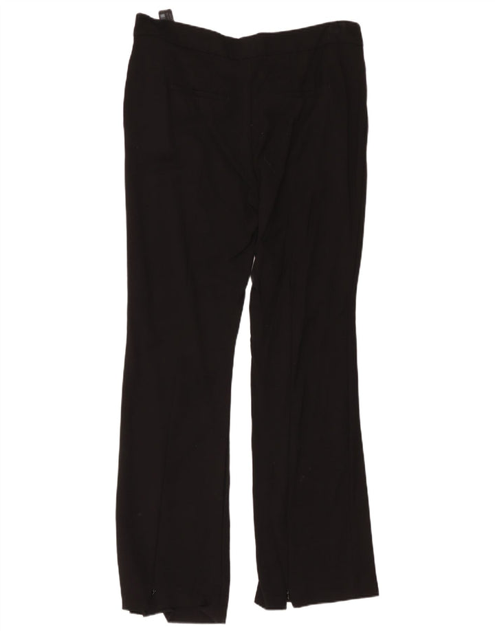 Massimo Dutti Pantalon Bootcut Femme W34 L32 Noir Viscose