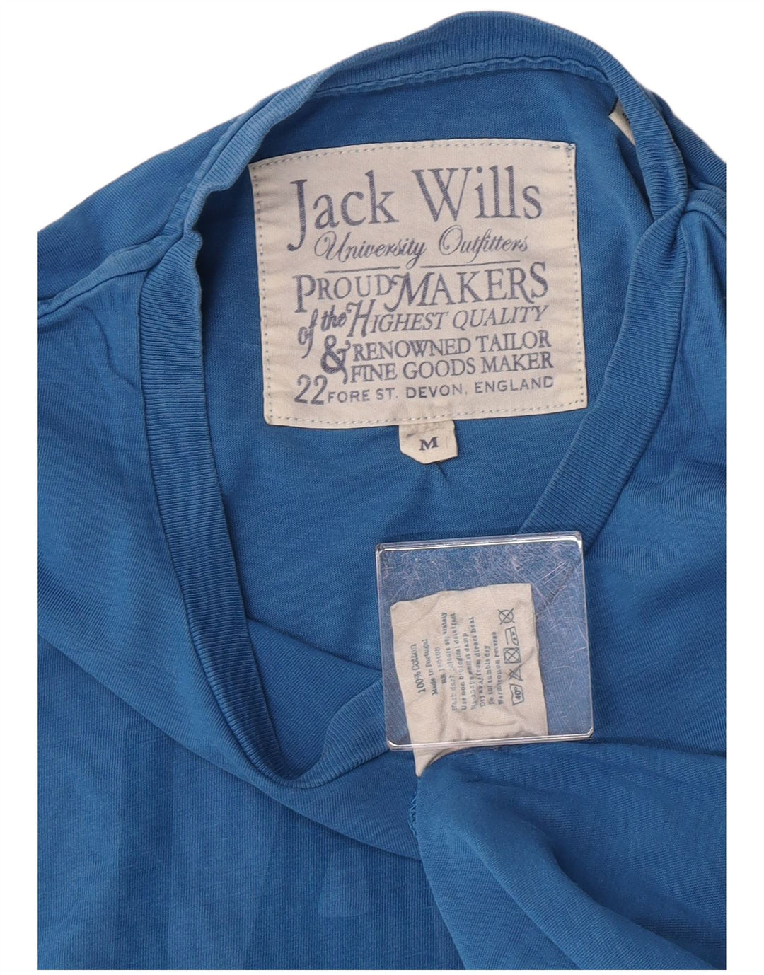 Jack Wills T-Shirt Graphique Homme Bleu Moyen Coton