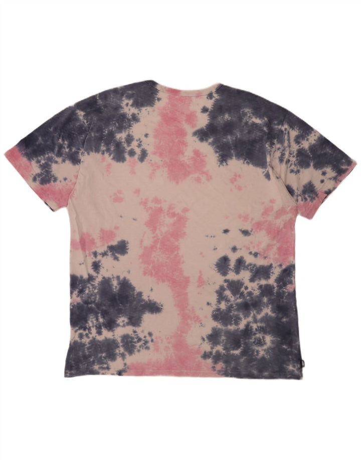 VANS T-Shirt Homme Top XL Rose Tie Dye Coton